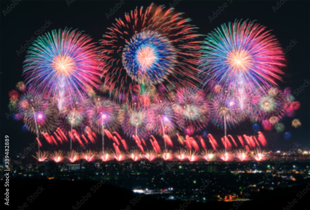 夏のコンセプト 花火大会 文字を入れやすいように背景をボカした花火写真の素材 Stock Photo Adobe Stock 夏のコンセプト 花火大会 文字を入れやすいように背景をボカした花火写真の素材 Stock Photo Adobe Stock