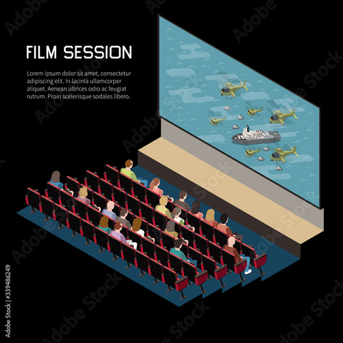 Film Session Isometric Background