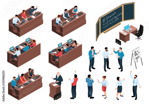 Wallpaper Mural Lecture Class Icon Set