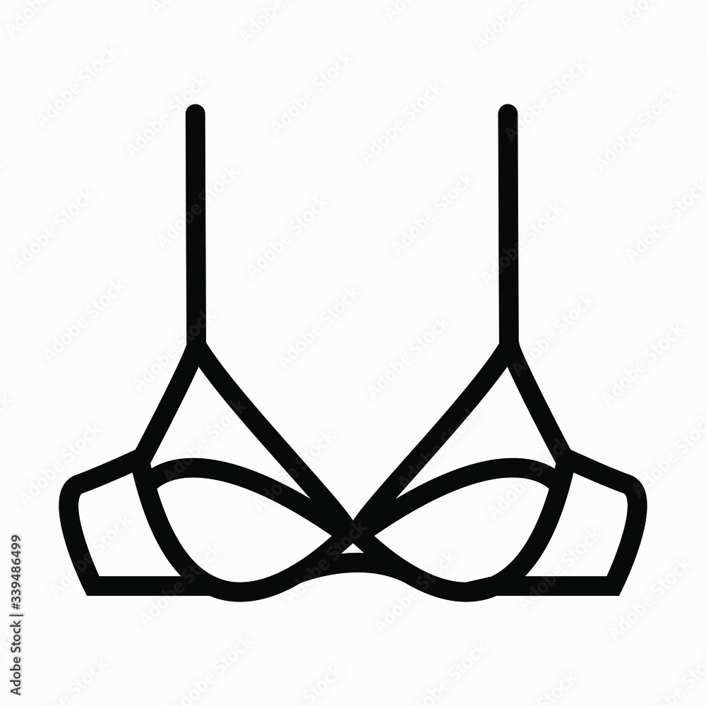Brassiere icon isolated minimal single flat linear icon for application and info-graphic. Commercial line vector icon for websites and mobile minimalistic flat design. Brassiere icon isolated minimal single flat linear icon for application and info-graphic. Commercial line vector icon for websites and mobile minimalistic flat design.