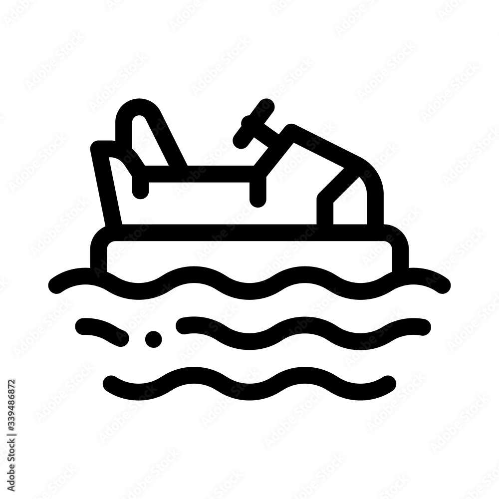 bumper water machine icon vector. bumper water machine sign. isolated contour symbol illustration bumper water machine icon vector. bumper water machine sign. isolated contour symbol illustration