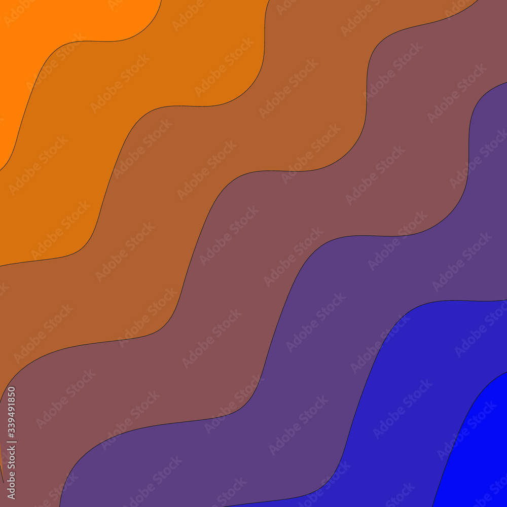 Abstract blue and orange wave background makes for a graphic designer. Abstract blue and orange wave background makes for a graphic designer.
