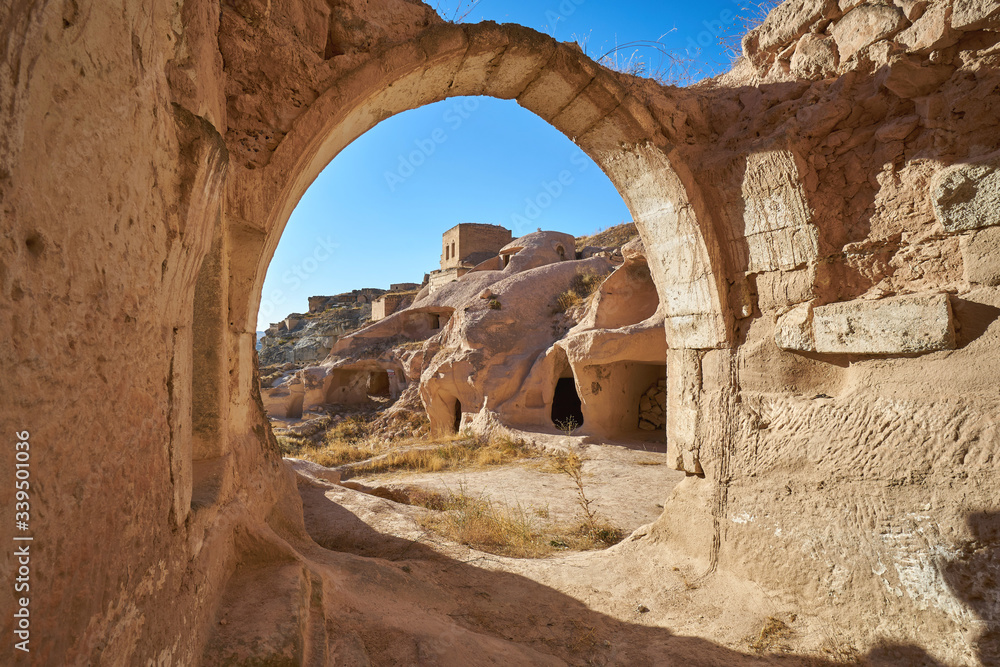 Ancient city ruins in Cappadocia