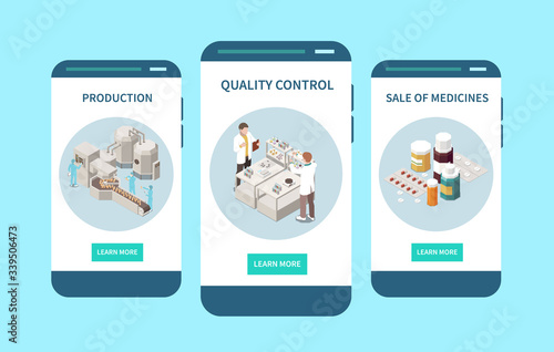 Pharmaceutical Production Mobile Isometric 