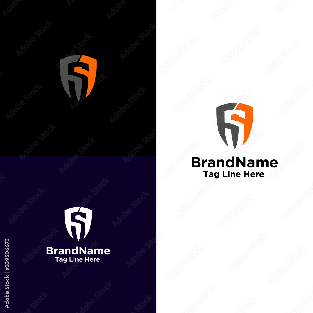 Shield Letter S Initial Logo Template Shield Letter S Initial Logo Template
