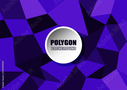 Polygon Abstract Purple Background Proton Vector Design