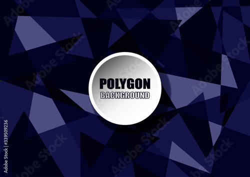 Polygonal Abstract Phantom Blue Background Design Vector