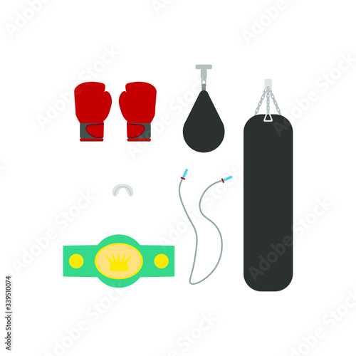 boxing kit. illustration for web and mobile design.