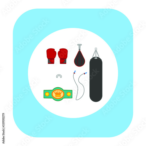 boxing kit. illustration for web and mobile design.