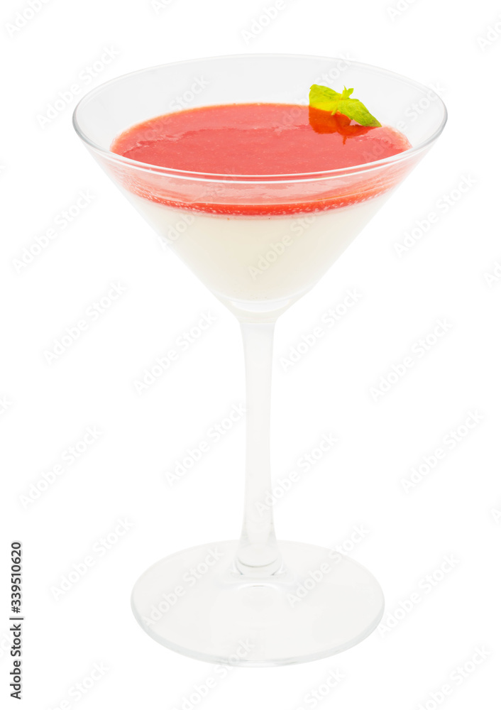 panna cotta in martini glass panna cotta in martini glass