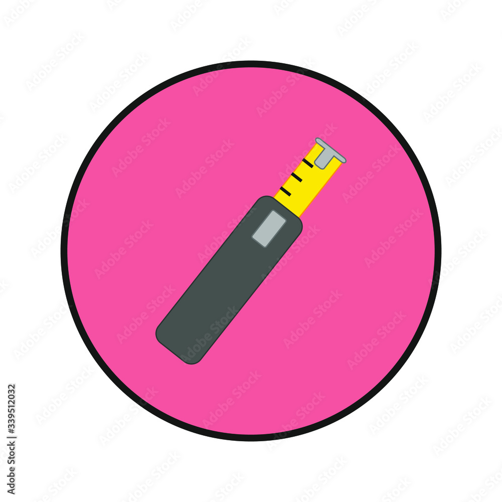 carpenter's tape measure. illustration for web and mobile design. carpenter's tape measure. illustration for web and mobile design.