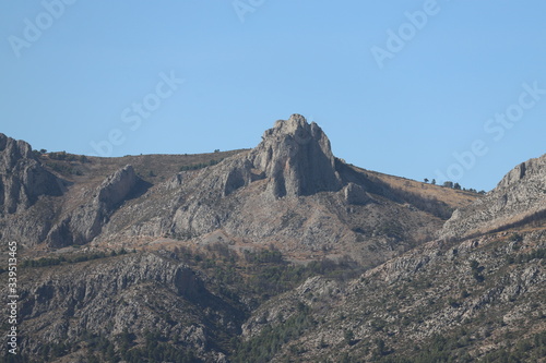 paysage en Espagne Generalitat Valenciana el castell de Guadalest 