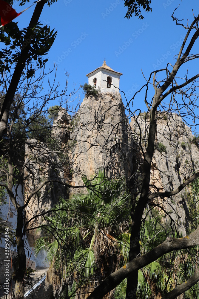 paysage en Espagne  Generalitat Valenciana  el castell de Guadalest  