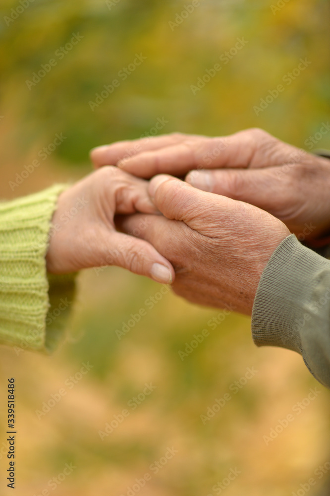 Portrait of couple holding hands, close up Portrait of couple holding hands, close up