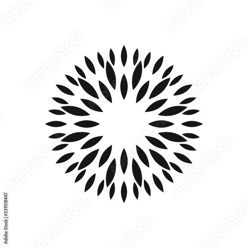 Sun, flower, Sunflower logo vector isolated