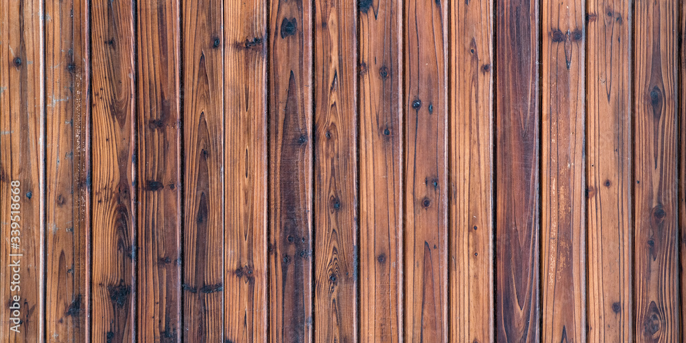 Fototapeta premium Vintage wood background. Wooden planks. Natural wall covering.