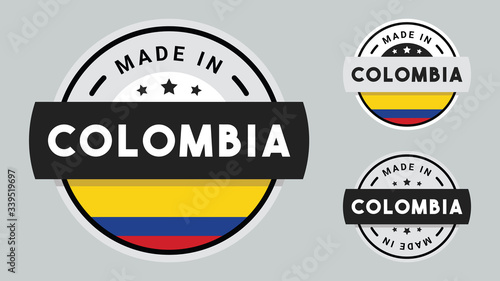 Made in Colombia collection with Colombia flag symbol.