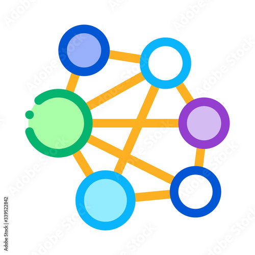 mesh confusion icon vector. mesh confusion sign. color symbol illustration