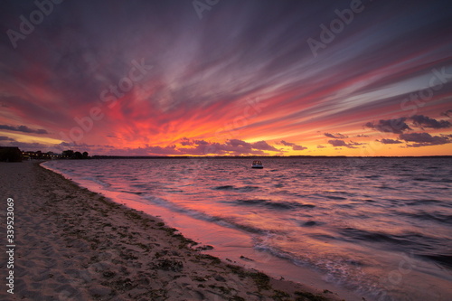 Sunset at the sea  amazing colors