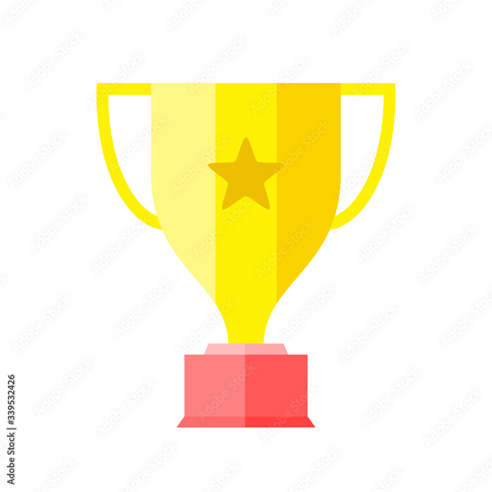 The best Gold trophy cup icon, illustration vector. Suitable for many purposes. The best Gold trophy cup icon, illustration vector. Suitable for many purposes.