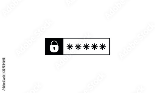 password protection icon, password vector icon