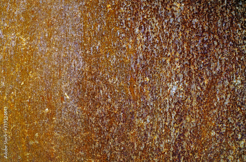 close up of a rusty metal wall