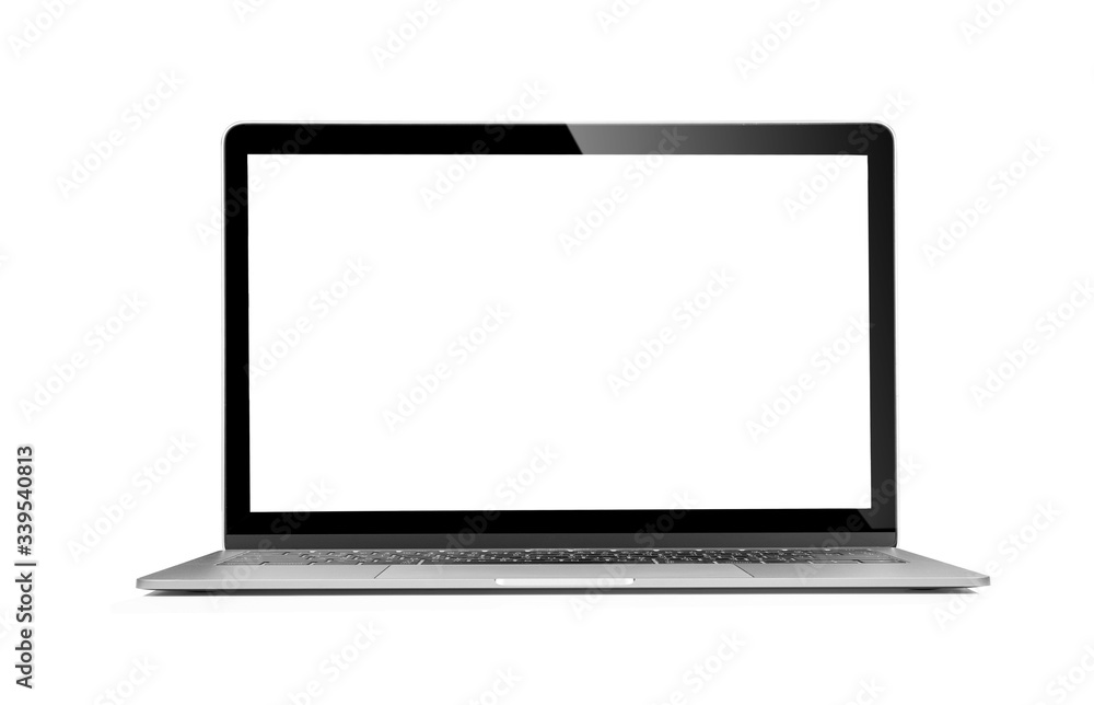 Isolated laptop with empty space on white background Isolated laptop with empty space on white background
