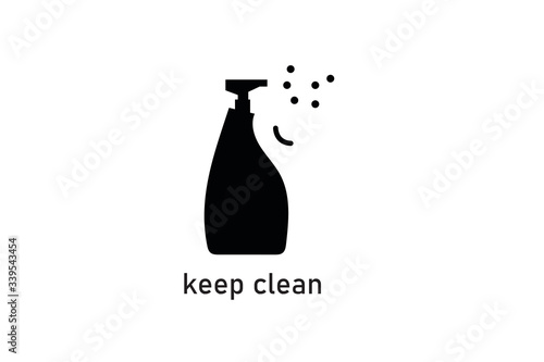 Sprayer line icon. vector illustration isolated on white. outline style design, designed for web and app. Eps 10