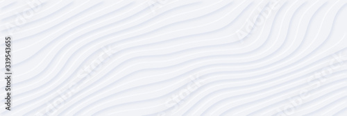 White silver soft wavy universal background for business presentation. Abstract flow elegant pattern. Minimalist empty striped blank BG. Halftone monochrome cover. Modern digital minimal color 2020