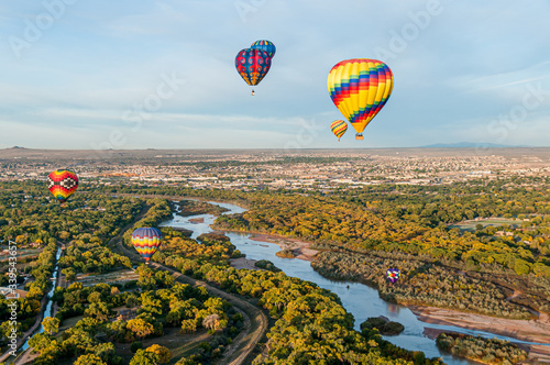 hot air balloon in the sky
