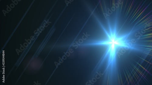 Modern lens flare red background streak rays (super high resolution)   © Michal Šteflovič