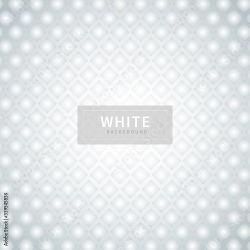 Abstract square pattern geometric white gradient background and texture.
