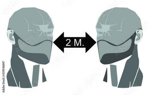 Wearing a mask and appropriate distance on the epidemic agenda.