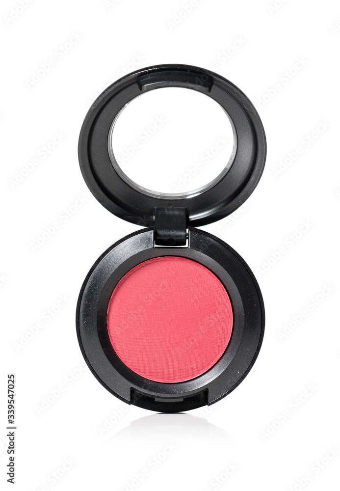 Compact powder, cosmetic accessory for skin beauty, isolated on white background Compact powder, cosmetic accessory for skin beauty, isolated on white background