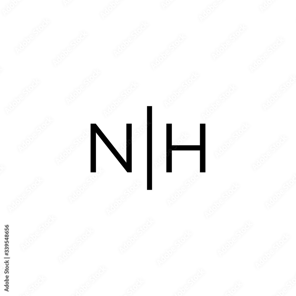 logo NH icon vector Stock Vector Adobe Stock