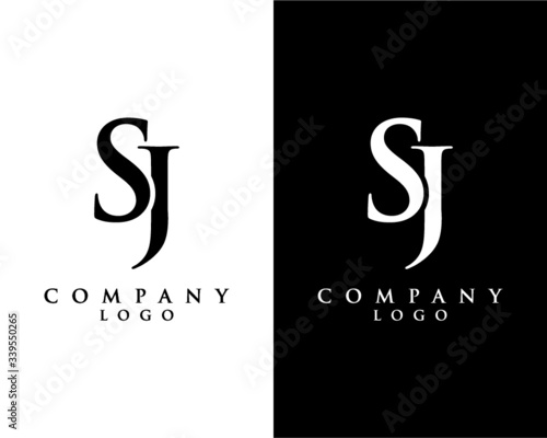 letter SJ, JS abstract Company logo design. vector logo for company identity