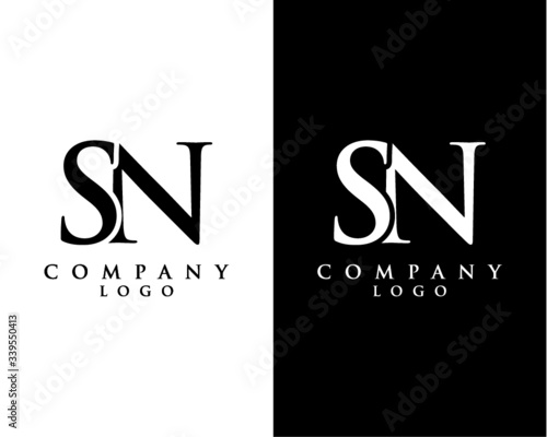 letter SN, NS abstract Company logo design. vector logo for company identity