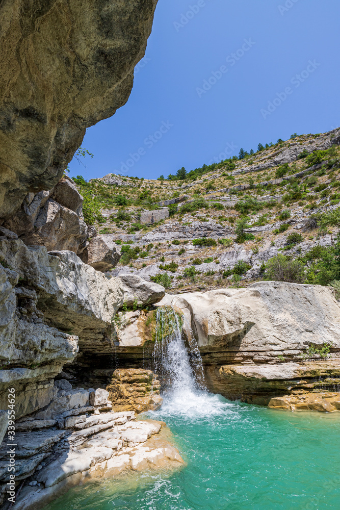 Gorges de la Méouge, parc naturel régional des Baronnies provençales, Hautes-Alpes, France