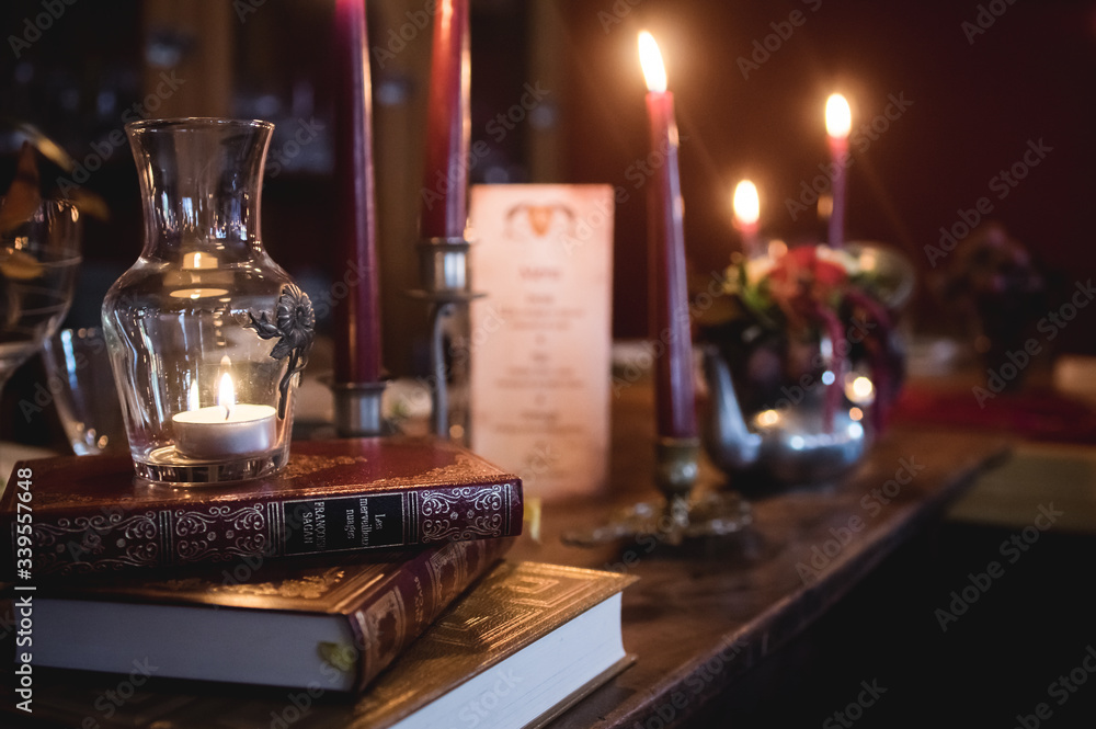 Décoration de table de cérémonie de style steampunk