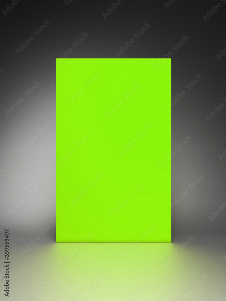 neon green background, scene, neon green color mood tone, fluorescent. 3d rendering wallpaper studio set neon green background, scene, neon green color mood tone, fluorescent. 3d rendering wallpaper studio set