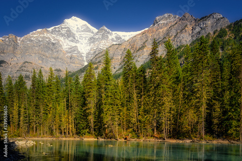 Mount Robson and Whitehorn Mountain, Kinney Lake,Jasper Alberta Kanada