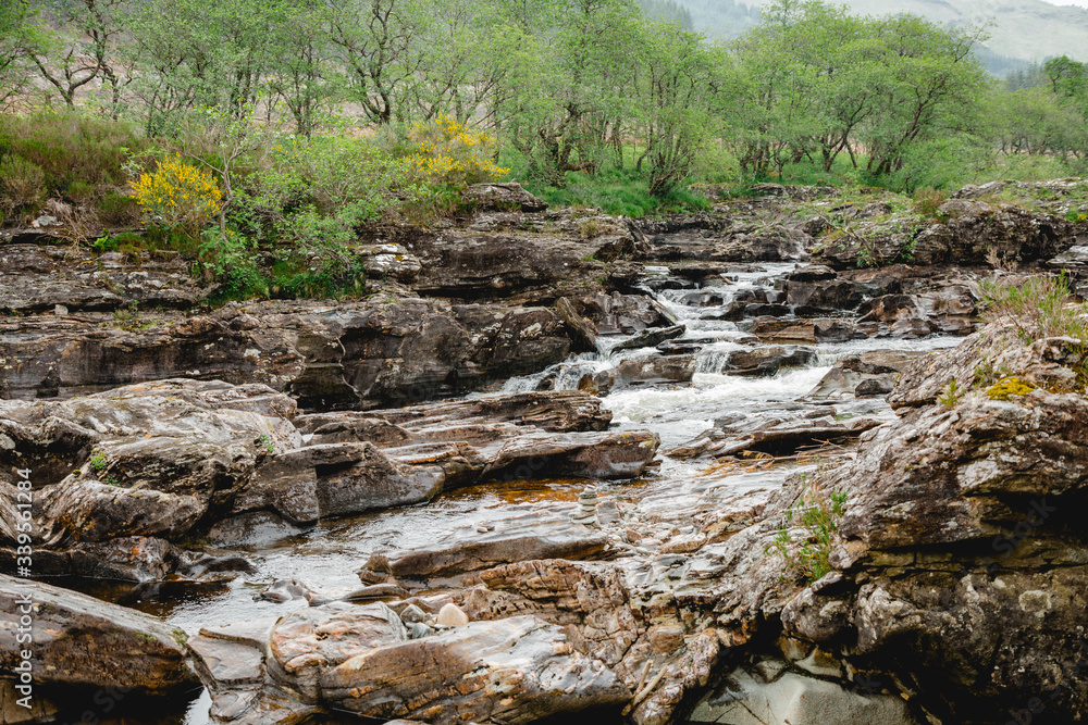 Schottland Highlands Fluss River Glen Orchy Schottland Highlands Fluss River Glen Orchy