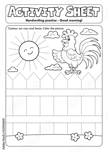 Activity sheet handwriting practise topic 2