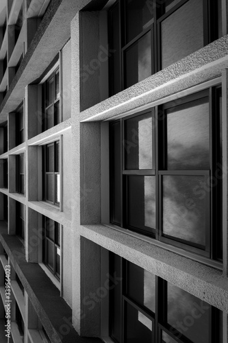 black and white windows