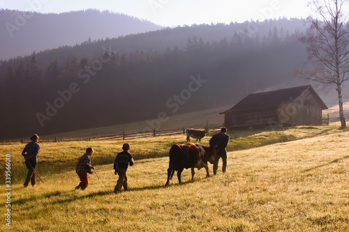 daily life of people in the village. traditions of rural residents. © Oleksandr