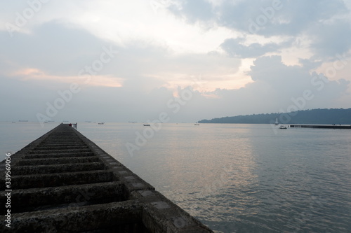 Teluk Penyu beach in Cilacap Central Java Indonesia photo