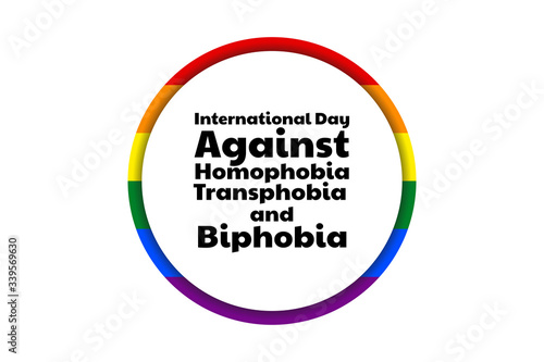 The International Day Against Homophobia, Transphobia and Biphobia. May 17. IDAHOT. Holiday concept. Template for background, banner, card, poster with text inscription. Vector EPS10 illustration.