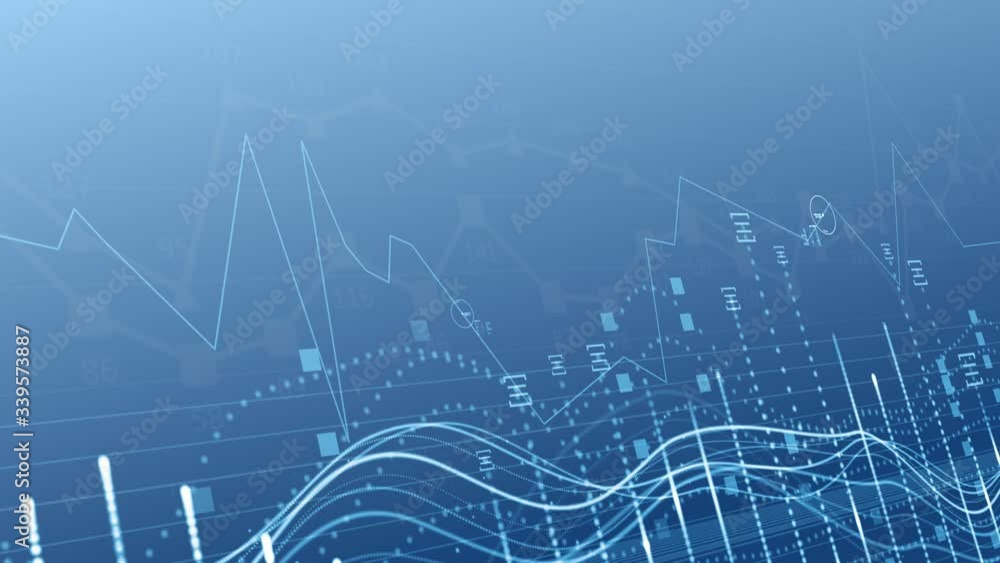 Stock Market Digital Connection Blue Light