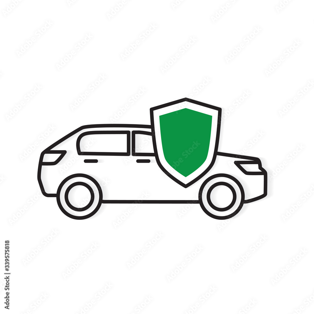 car insurance concept icon- vector illustration
