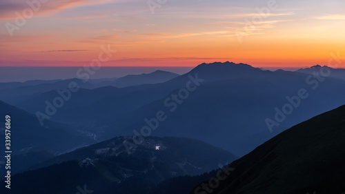 sunset in the mountains © golovinivan666